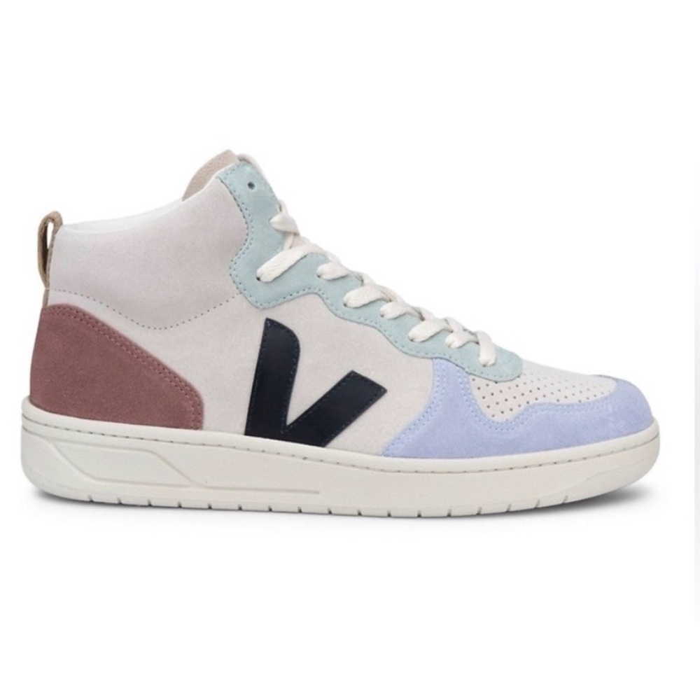 Veja Women's V-15 Suede High Top Sneakers